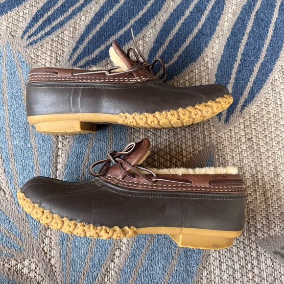 Bean Boots by LL Bean Women’s Shearling Lined Gumshoe Boots Made USA Size 10 - Picture 2 of 8